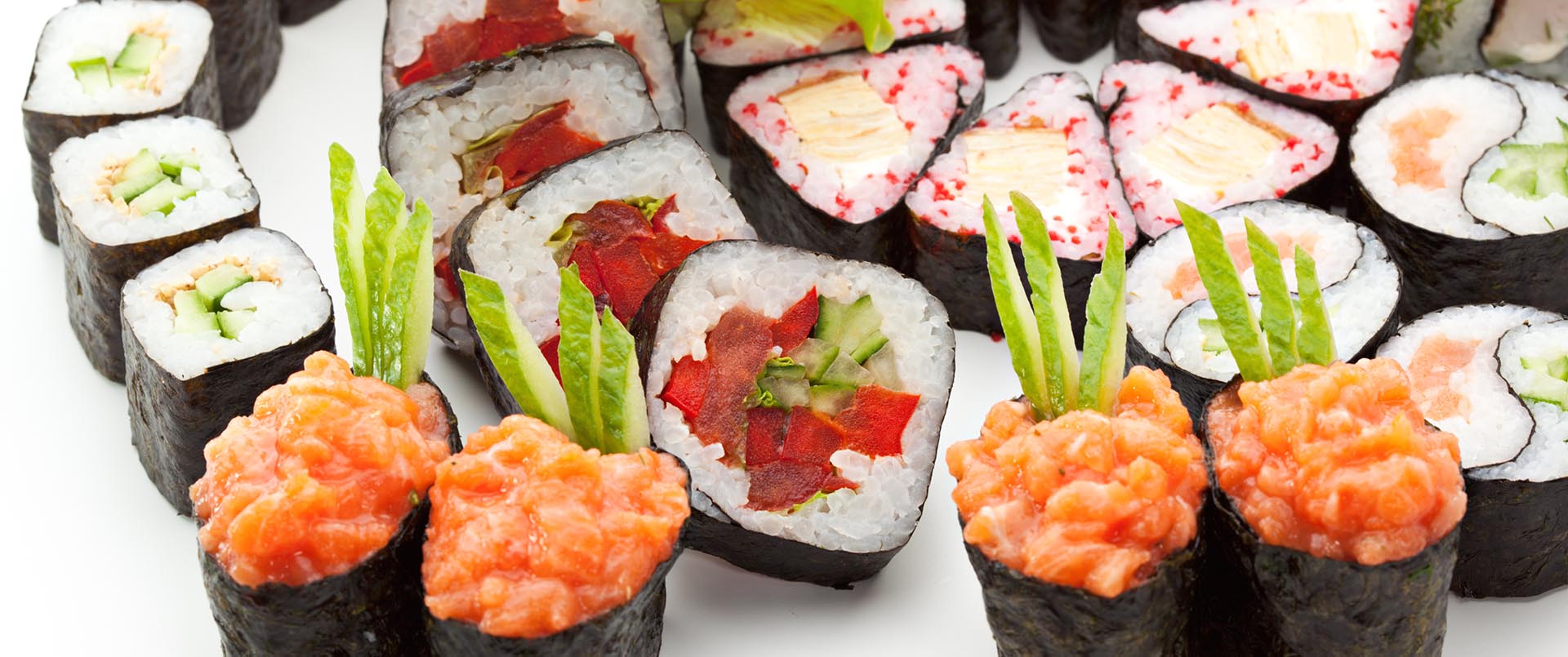 Fijnmazige distributie van sushi